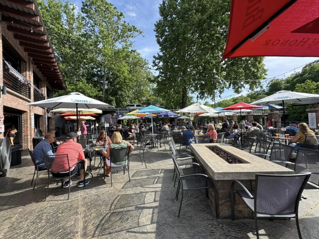 Outdoor patio at Monkey Bar & Grille